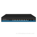 24V 48V تدار 8Ports Gigabit Solar Poe Switch